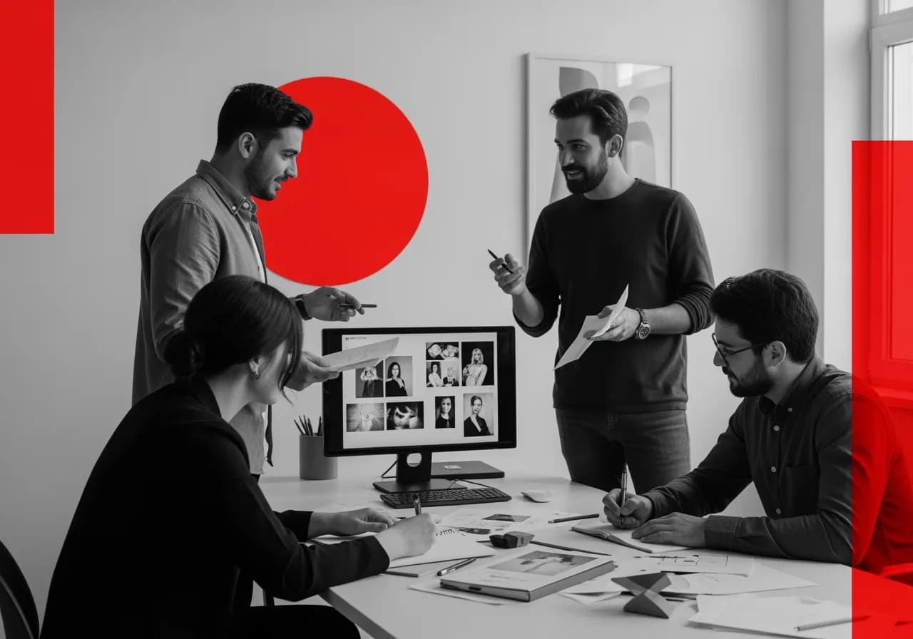 Advin Creative Agency stüdyosunu temsil eden editoryal görsel